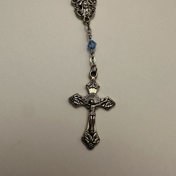Silver Cross Pendant Necklace - Picture 6 of 6